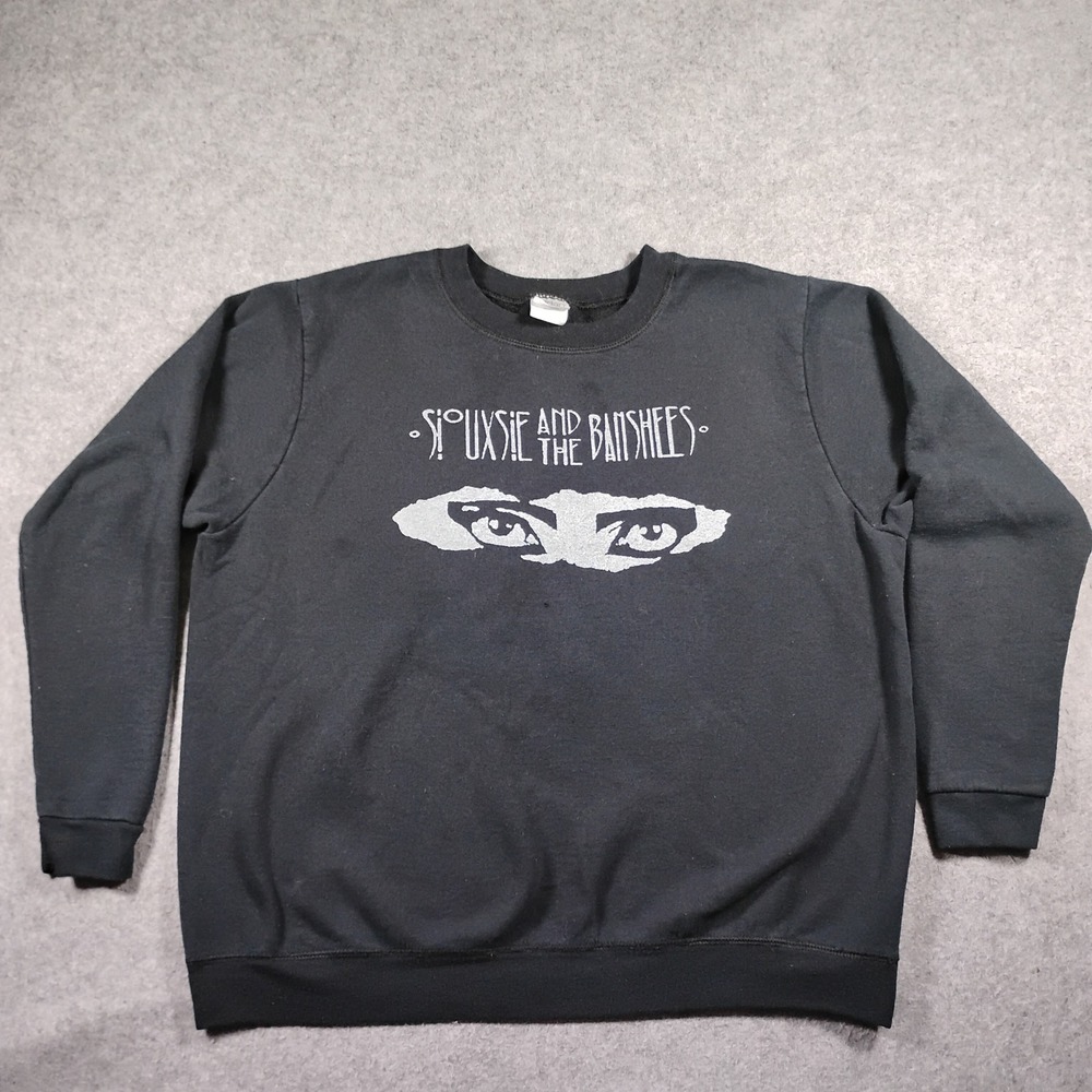 Vintage Siouxsie and the Banshees Graphic Sweatshirt Black Gildan Heavy Blend L